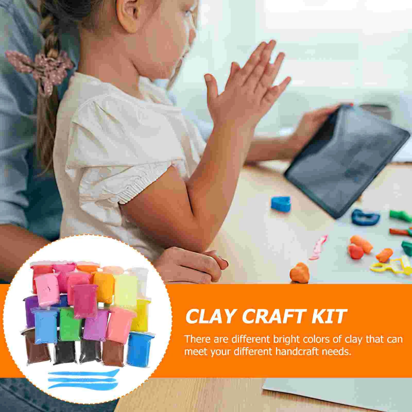 Air Dried Clay Set, Resin Clay, Air Dry Clay, 24 Bags Modeling Clay for Kids