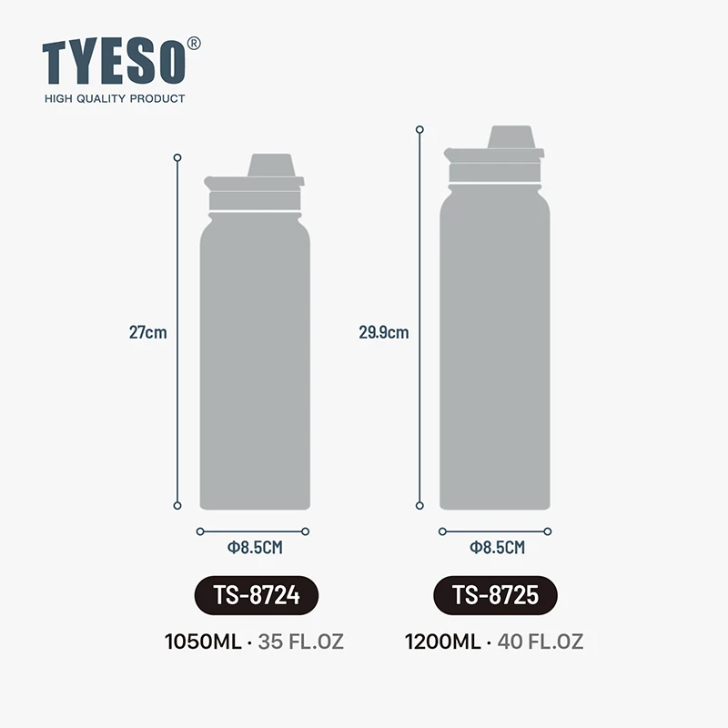 TYESO TS-8724/TS-8725 Vacuum Insulated Tumbler, Cooler & Warmer
