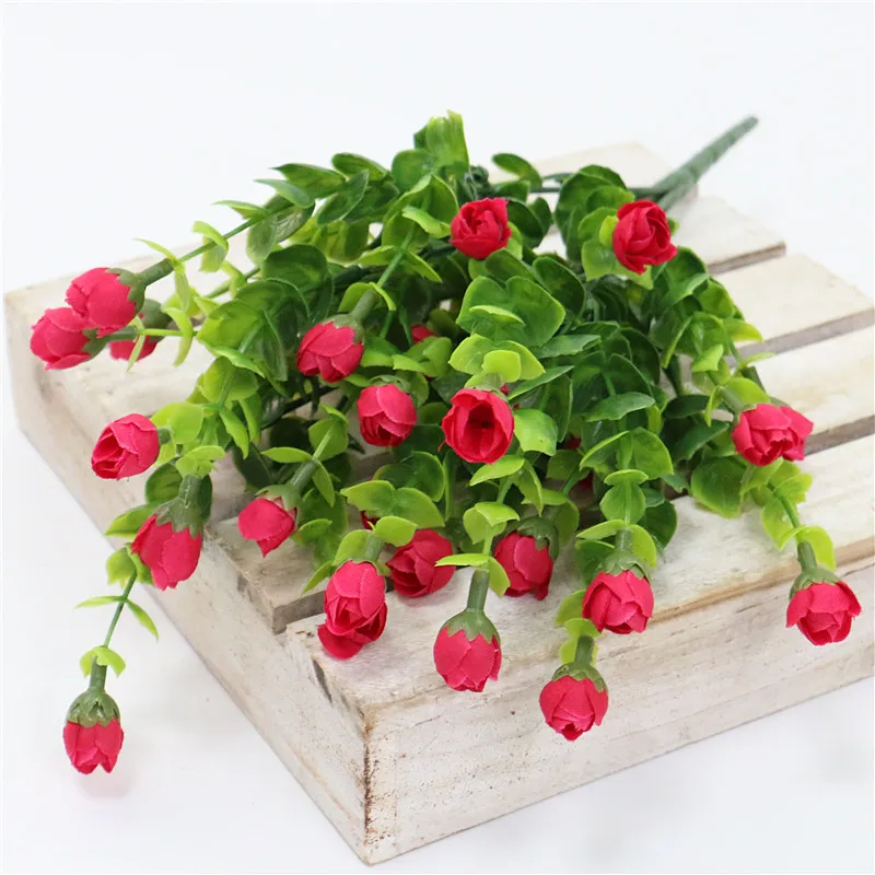 Elegant Silk Mini Rose Bouquet - 30 Heads for Weddings, Parties, and Home Decor