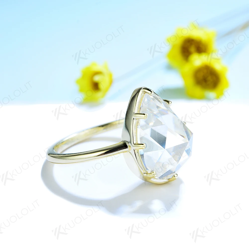 Anillos de Oro Amarillo, Blanco y Rosa con Diamante para Mujer