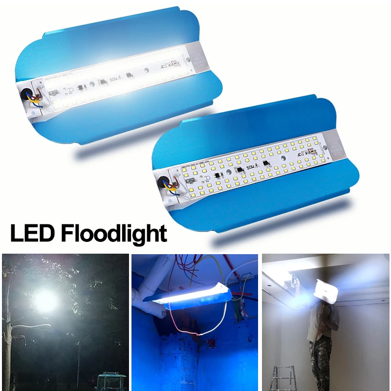 

LED Floodlights IP65 Waterproof Lodine Tungsten Lamp Ground Construction Outdoor Lighting Spotlight Street Gargen Flood Light