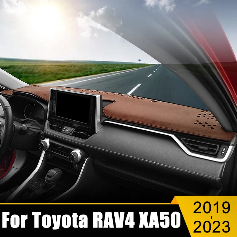 

Car Accessories For Toyota RAV4 XA50 2019 2020 2021 2022 2023 2024 RAV 4 Hybrid Dashboard Covers Avoid Light Pad Anti-UV Carpets