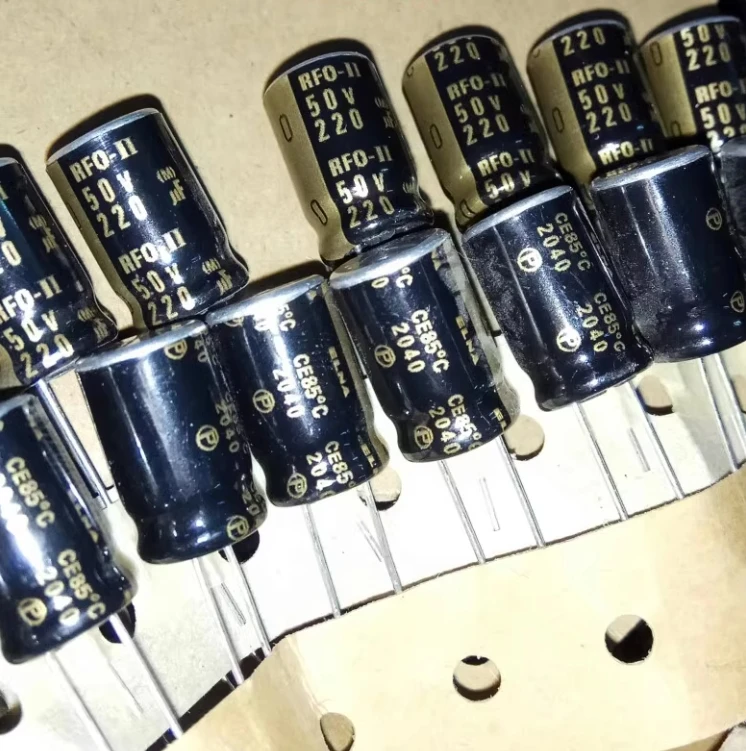 20pcs/50pcs ELNA 50V 220UF RFO-II 10x16mm black robe gold lettered bald version audio electrolytic capacitor free shipping 20pcs 50pcs elna blue robe 220uf 4v rc2 4v220uf 6 3x7mm audio electrolytic capacitor 220uf 4v ultra small volume fever capacitor