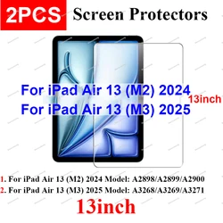 Premium Tempered Glass Screen Protectors - 9H Clear Protection (2 - Pack) (Air 13inch M2 M3)