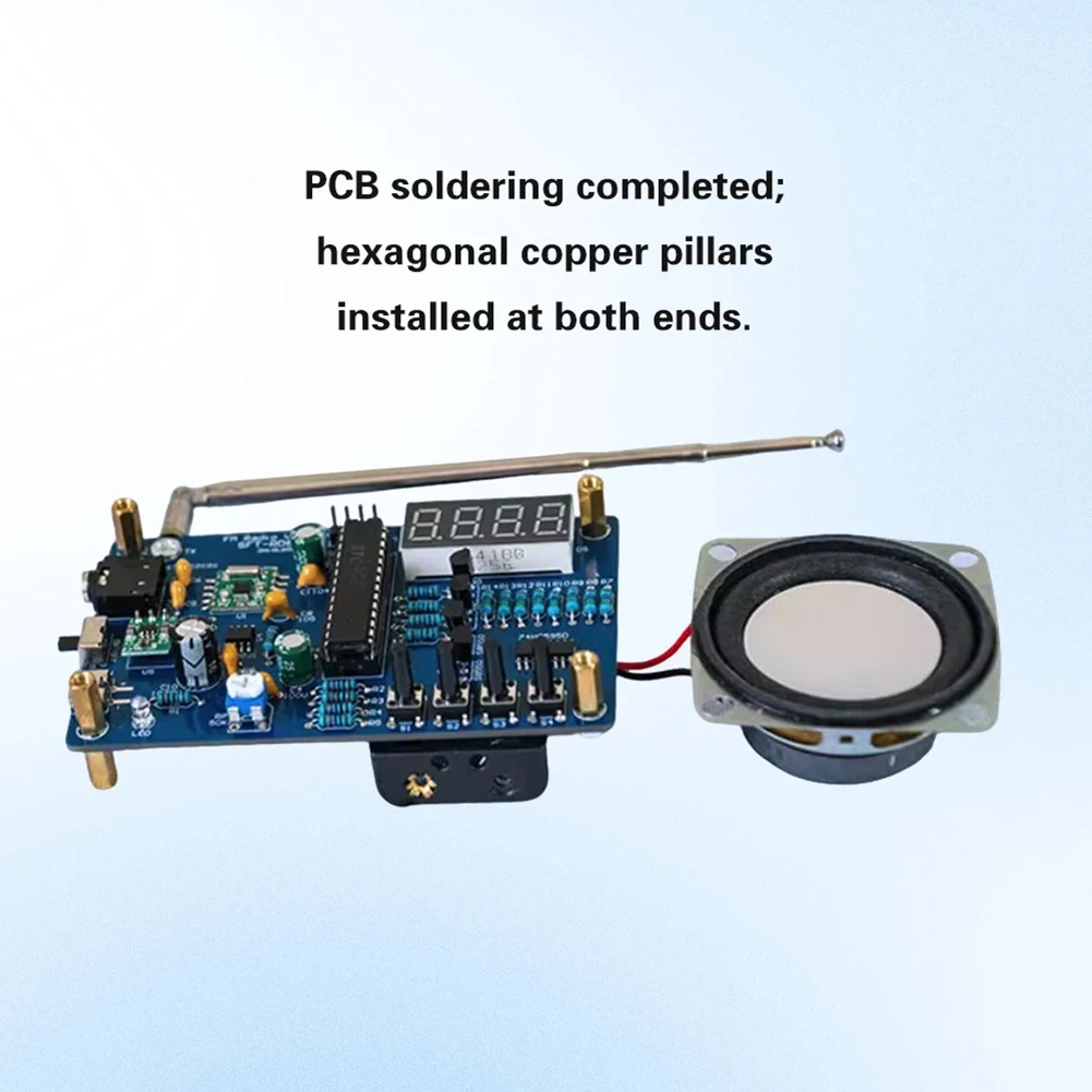 CJSD-초보자를 위한 전자 DIY 키트 FM 라디오용 조정 가능한 주파수 87.5-108Mhz Mhz 연습 프로젝트 보드 RDA5807M 모드