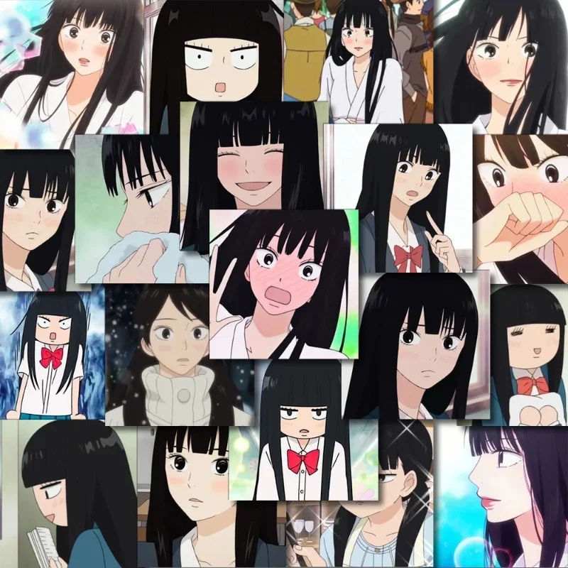

Kimi Ni Todoke Anime Sticker Kuronuma Sawako Kazehaya Shouta Stickers School Supplies Stationery Cute Laptop Phone Case Decor