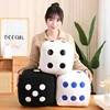 8/25/35cm Stuffed Cube Dice Plush Pillow Soft White Black Colorful Back Support Plushie Interactive Game Gift 3