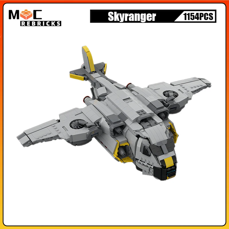 

Конструктор Военный, военно-воздушные войска, самолета, солдат Skyranger, высокотехнологичное оружие MOC, Сборная модель, Детские кубики, игрушки в подарок