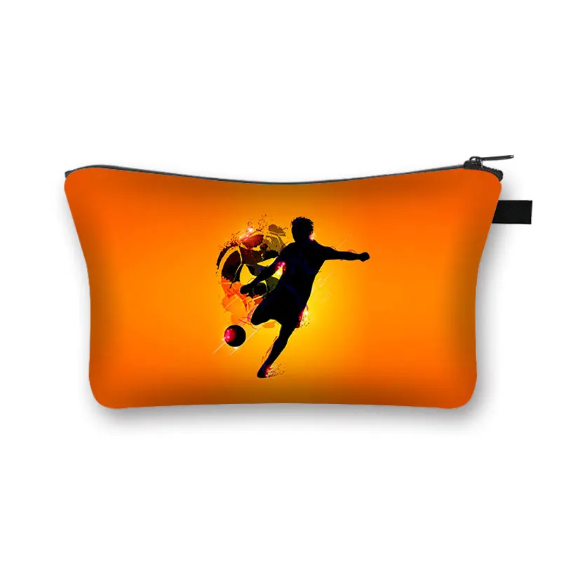 Fashion Football Hot Blooded Toiletry kits Girls Makeup Bag Portable Travel Cosmetic Bags For Young Boys And Girls Organizer 2