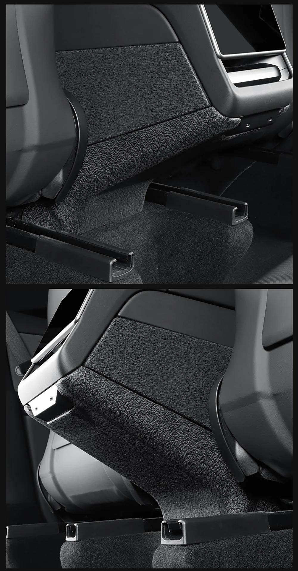 For Tesla New Model Y Juniper 2025 Launch Center Console Side Anti-Kick TPE Cove