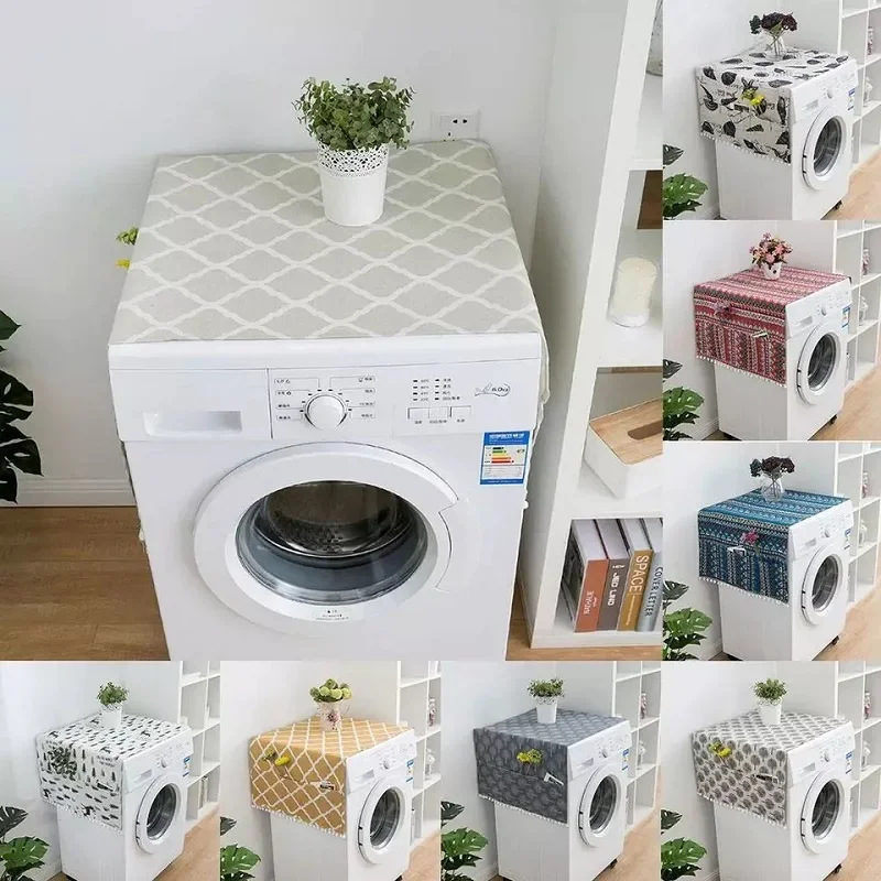 Description Picture 2 of itemGeometric Dust Covers Washing Machine Covers Refrigerator Dust