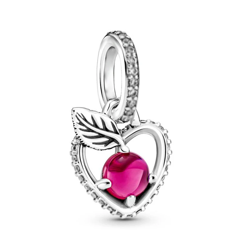 

Disney Snow White Red Apple Pendant For Jewelry Making Fit Pandora Fine Anime Charm Women Bracelet Girls Bangles Accessories DIY