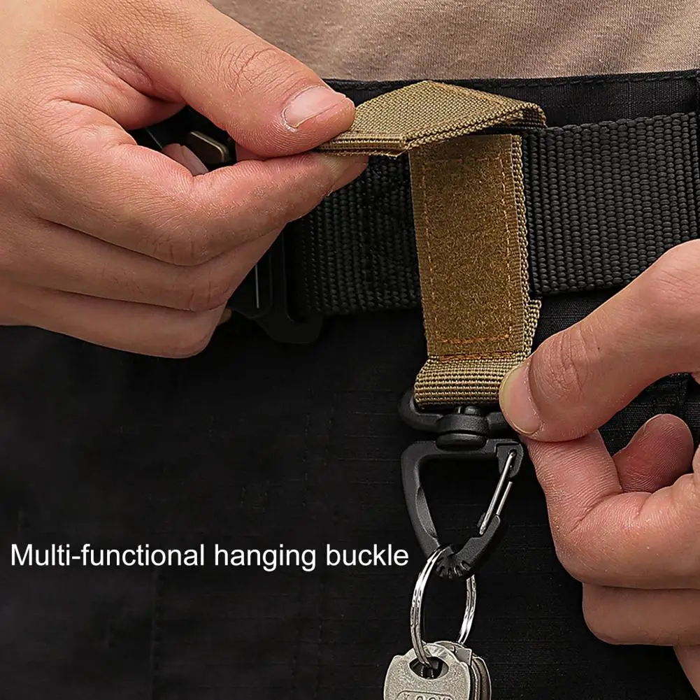 

2Pcs Practical Multifunctional Hiking Buckle Anti-slip Backpack Buckle D-type Hanging Ring Bag Hook for Camping