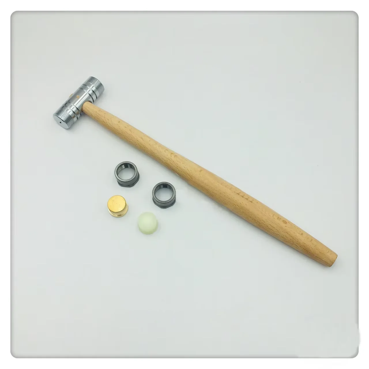 Watch Repair Tool Dual-Purpose Small Hammer Can Be Removed With Plastic Plug Double-Sided Hammer