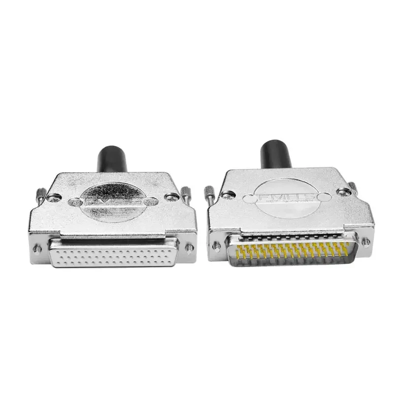Connecteur DB50 Mâle/Femelle - 50 Broches, Industriel, Avec Borne En Cuivre Et Matériel De Fixation - 12