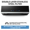 CXW-180-C01 180W Range Hood Home Kitchen Large Suction Small Oil Hat Machine Top Suction New Range Hood 220V 6