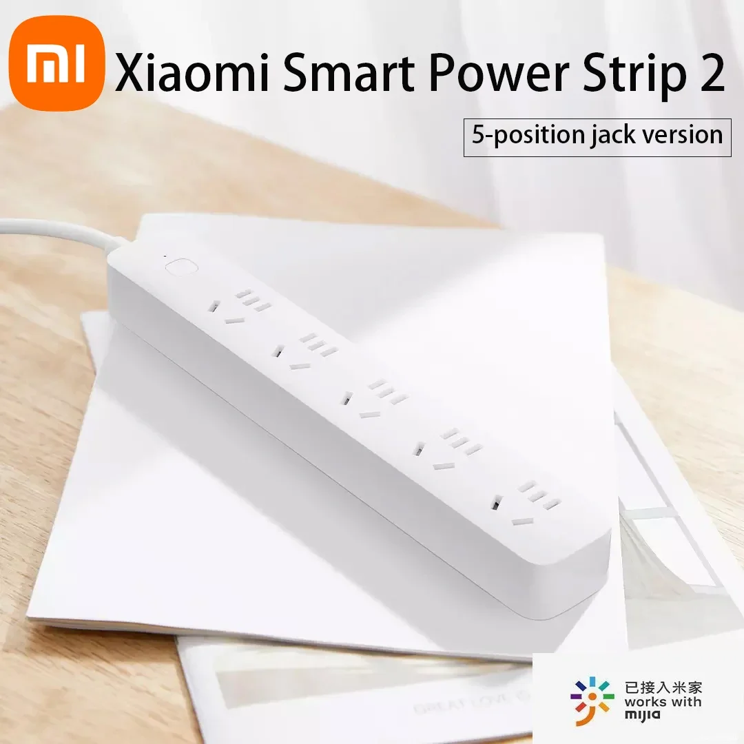 Il Più Nuovo Xiaomi Smart Power Strip 2 Smart Socket Switch 1.8M Posizione A 5 Fori Con Mijia App Remote Voice Control Smart Timing
