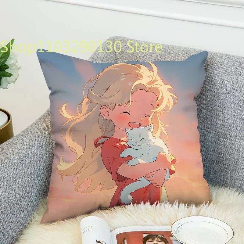 

Fall Anime Body Pillow Cover Star Girl Decorative Cushion Covers for Bed Pillows Cushions Home Decor Pilow Cases Pillowcase Sofa