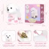 Plush Interactive Toy Dog for Kid, with Leash Walking, Touch Control and Shake Tail Plush Toy  Electronic Pet Best Gift for Girl 3