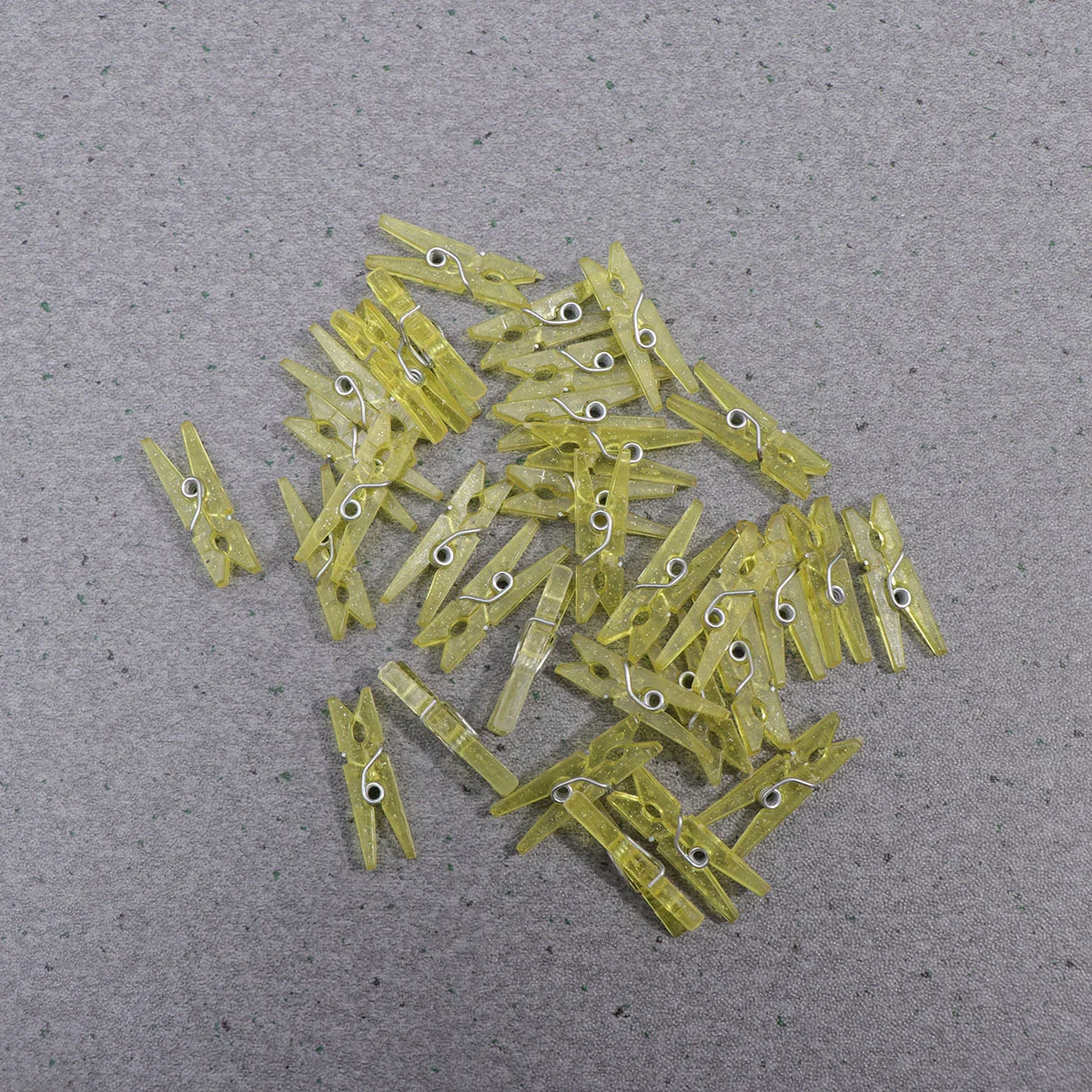 100 Pcs Plastic Clothespin Spring Clip Pegs Classic Clamps Mini Clear Clips Wall for Hanging Laundry Vacation