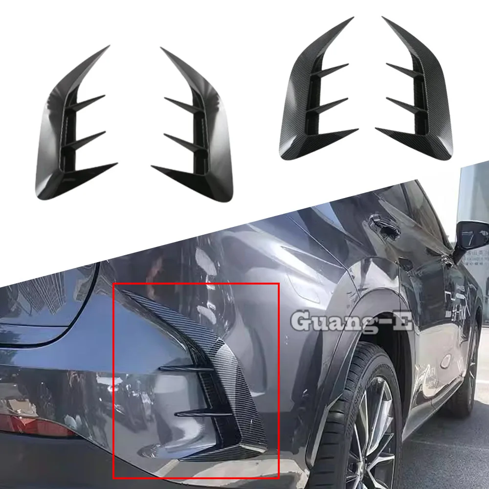 

For Lexus NX 250 260 350h 350 F 2022 2023 2024 Car Rear Bumper Spoiler Air Vent Outlet Trim Cover Frame Eyebrow Accessories