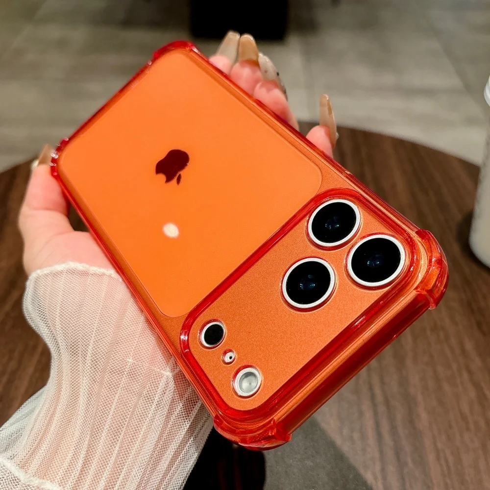 รูปสินค้า เคสป้องกันกระแทกสีสะท้อนแสงสำหรับ iPhone 17 Pro Max พร้อมป้องกันกล้อง