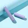 Silicone lip brush with protective cap - oval head suitable for applying lipstick and concealer, free alcohol, wooden handle 4