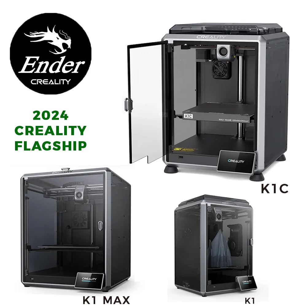 Drukarka 3D Creality k1/K1MAX /K1C MaxWytłaczarka z podwójnym napędem bezpośrednim 32MM3/S Flow Hotend 600MM/S 1 Drukarka 3D Creality k1/K1MAX /K1C MaxWytłaczarka z podwójnym napędem bezpośrednim 32MM3/S Flow Hotend 600MM/S