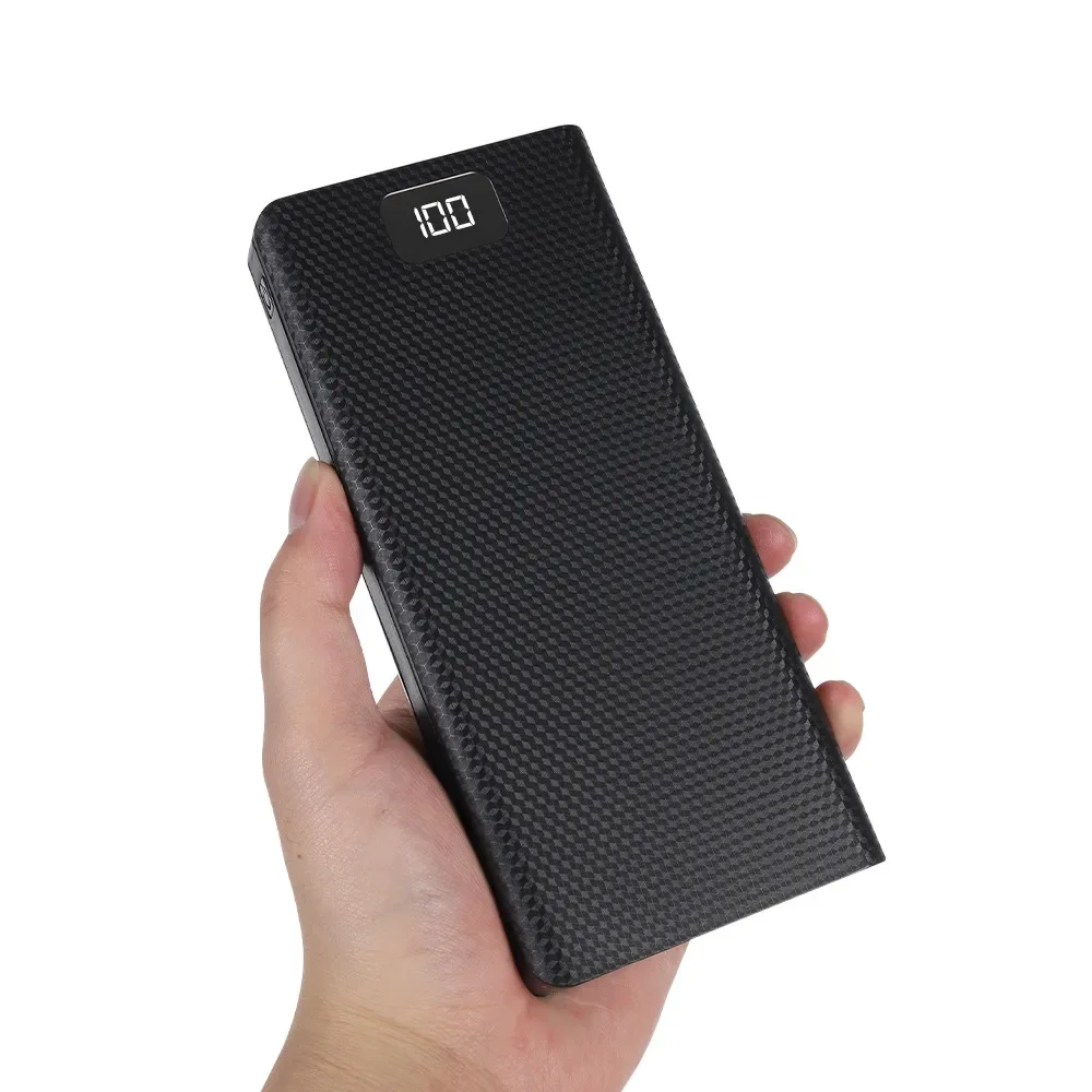 FAI DA TE 8*18650 Batteria Accumulatori E Caricabatterie di Ricarica Scatola di Immagazzinaggio di Carica 5V Doppio USB Tipo C Scatola di Supporto Della Batteria PD QC3.0 Carica Veloce Per SmartPhone - immagine 3