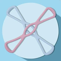 Resistance Bands Yoga 8 Word Tension Device Back Training Rope Open Neck Stretch Belt Silicone Fitness Equipment Arm Exercise - Image 4