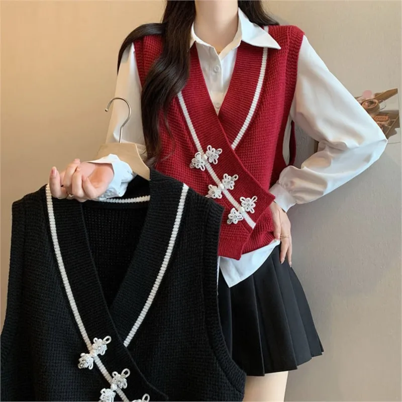 Creative New Pregnant Women's Spring Clothing Tank Top Coat Chinese Style Maternity Buckle Fashion Vest Coat Top LH168