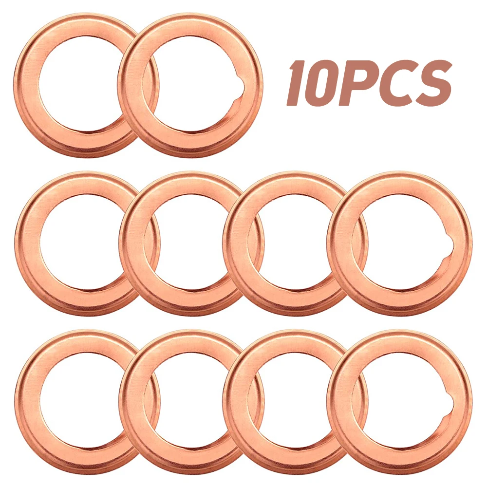 Oil Drain Plug Crush Washer Gaskets 10Pcs 11026JA00A Nissan 2010-2011 Metal Crush Gaskets Nissan 370Z / Cube 2010