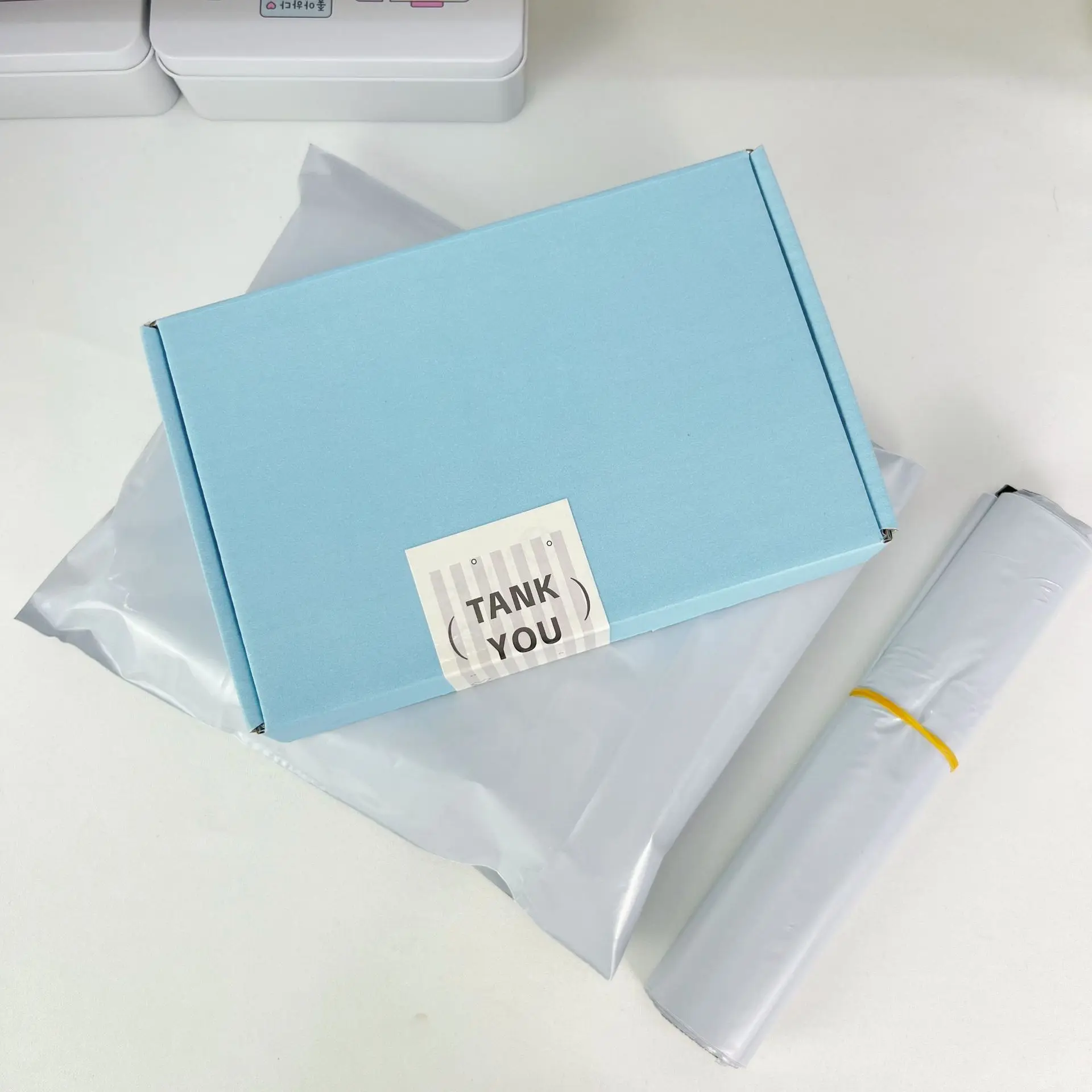 Plastic Thick Mailing Bag for Shipping Small Business Clothing Express Packaging, Mailer, White Color, Wholesale, 20x30cm 2