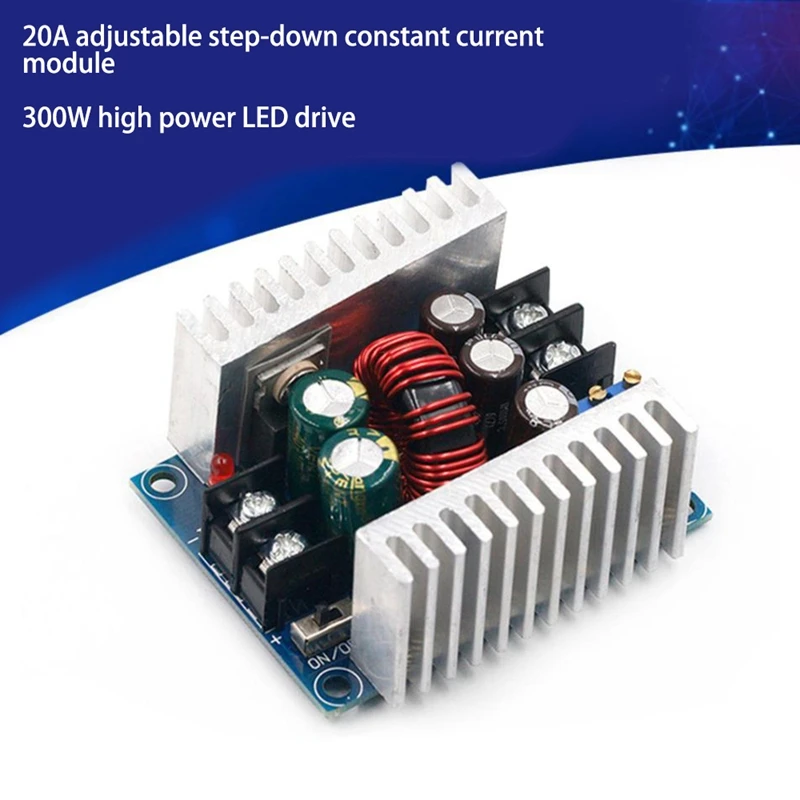DC-DC 조절식 스텝 다운 벅 컨버터 모듈, 정전류 전압 조정기, 전원 공급 장치 드라이버, 300W, 20A