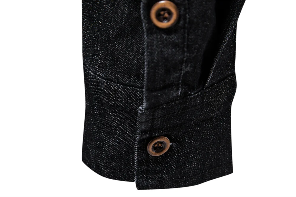 best short sleeve button down shirts AIOPESON Brand Elastic Cotton Denim Shirt Men Long Sleeve Quality Cowboy Shirts for Men Casual Slim Fit Mens Designer Clothing short sleeve work shirt