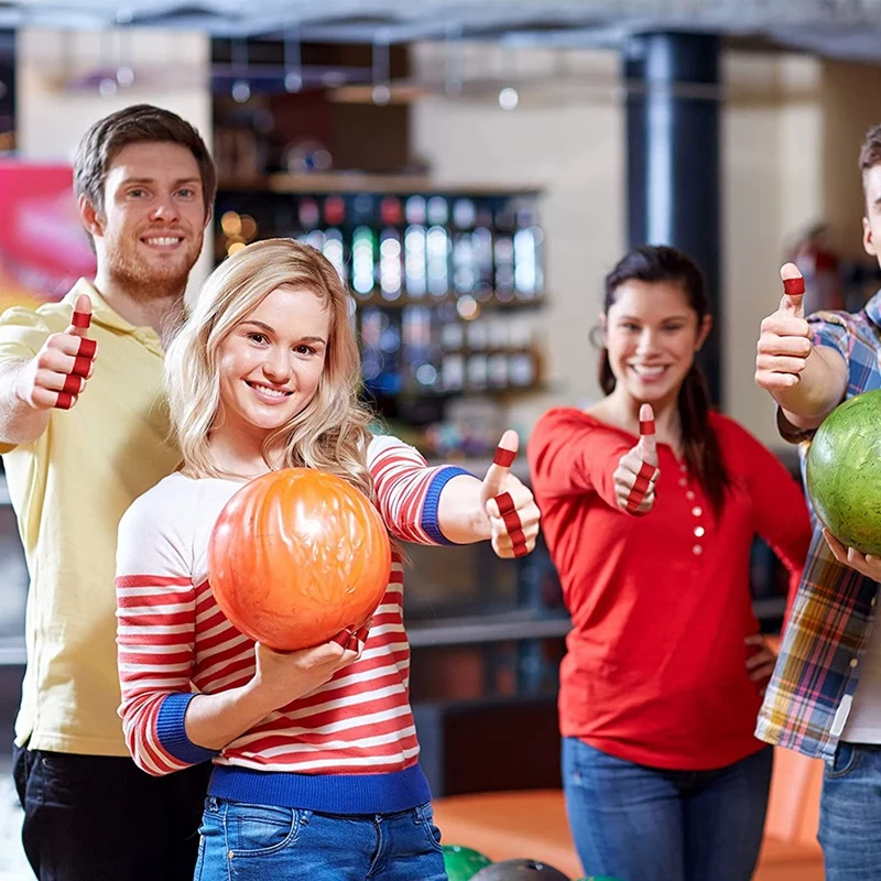 Cinta para el pulgar de los bolos, paquete de 120 cintas protectoras elásticas para el pulgar de los bolos