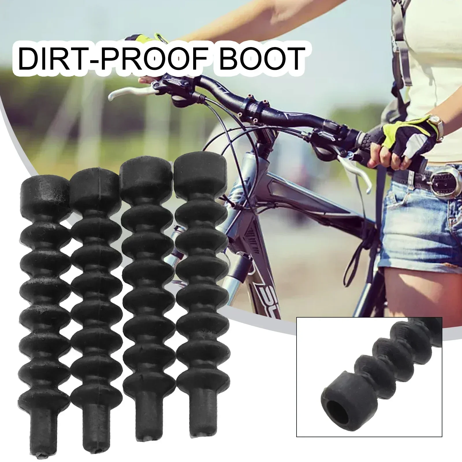 4×Brakes Cable Dust Covers Rubber Gaiter For Bicycle V Brake Cable ...