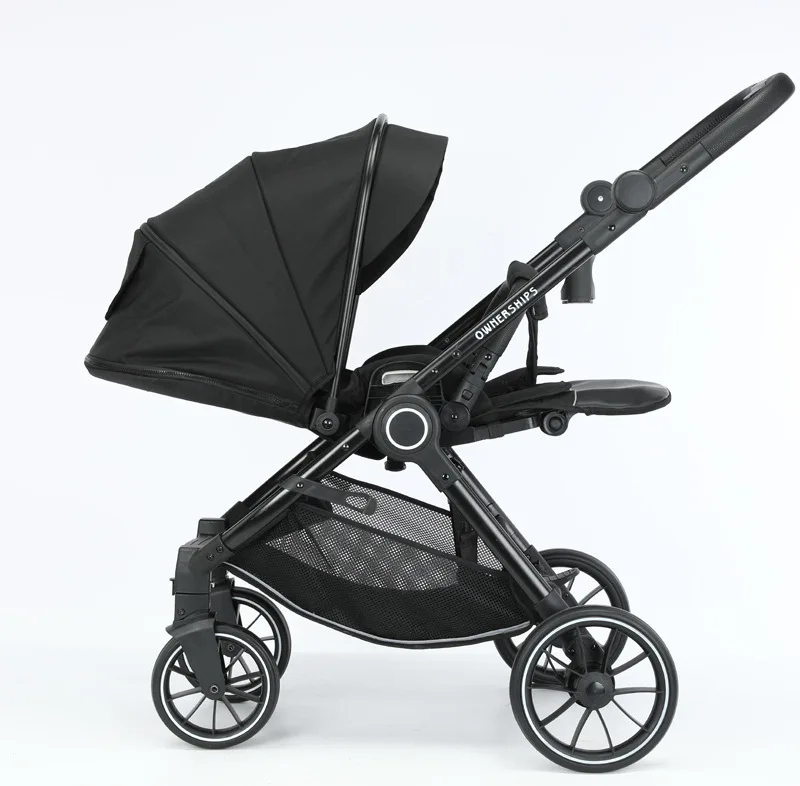 Light Baby Stroller Can Sit Lie Down One-click Folding Pushchair High Landscape Pram Shock-absorbing Newborn Carriage