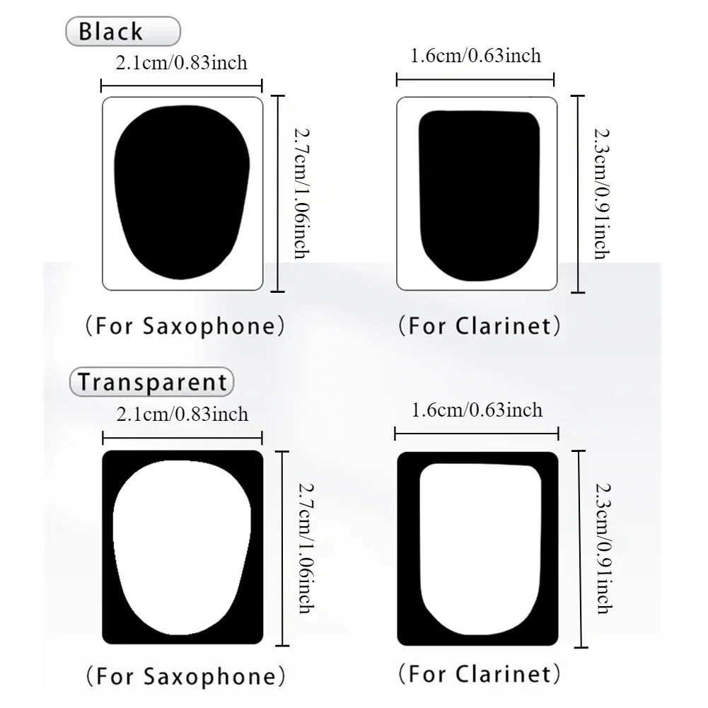 Saxophone Dental Mat Metal Flute Head Sticker Midrange Saxophone Dental Glue Food grade Silicone Blackpipe Clarinet for Saxophone Accessories Clarinet Accessories Flute Maintenance Tools Music Learning Tools