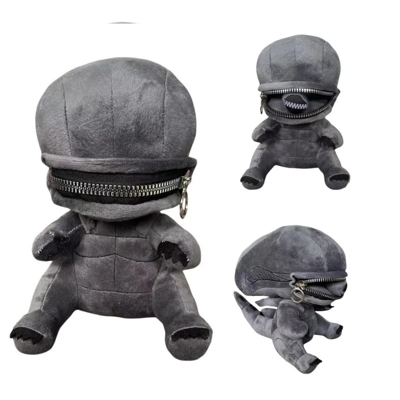 25 cm Alien Xenomorph Plüschtier Cartoon Plüschpuppen Weiche gefüllte Plüschtiere für Jungen Mädchen Fans Geburtstag Weihnachtsgeschenke