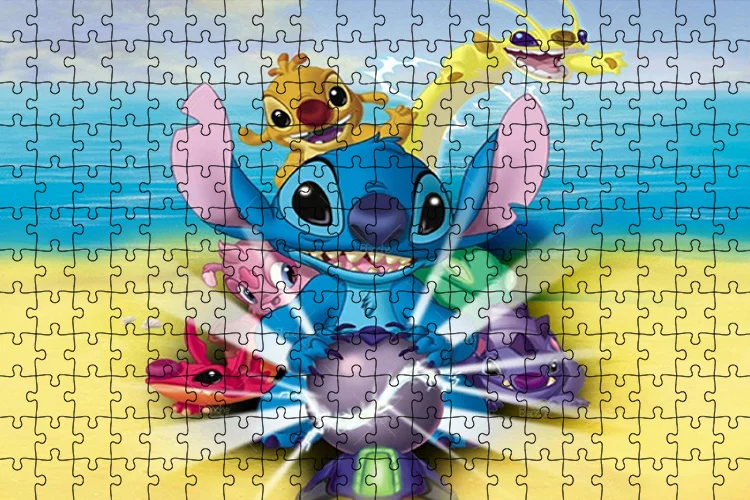 Stitch Birthday Party Puzzle Funny Cartoon Jigsaw Puzzles Lilo and Stitch  Series Jigsaw Walt Disney Birthday Large Adult Hobbies - AliExpress