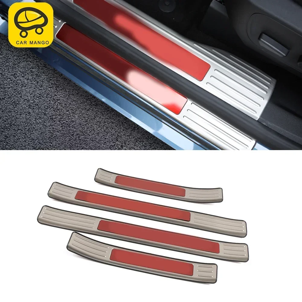

CarMango for Ford Escape Kuga 2020-2023 Car Accessories Door Threshold Pad Sills Scuff Plate Welcome Pedal Cover Frame Sticker