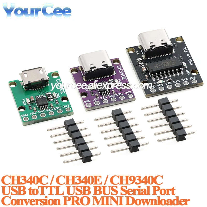 5pcs/1pc CH340E CH340C CH9340C USB to TTL Convertor Board USB bus ...