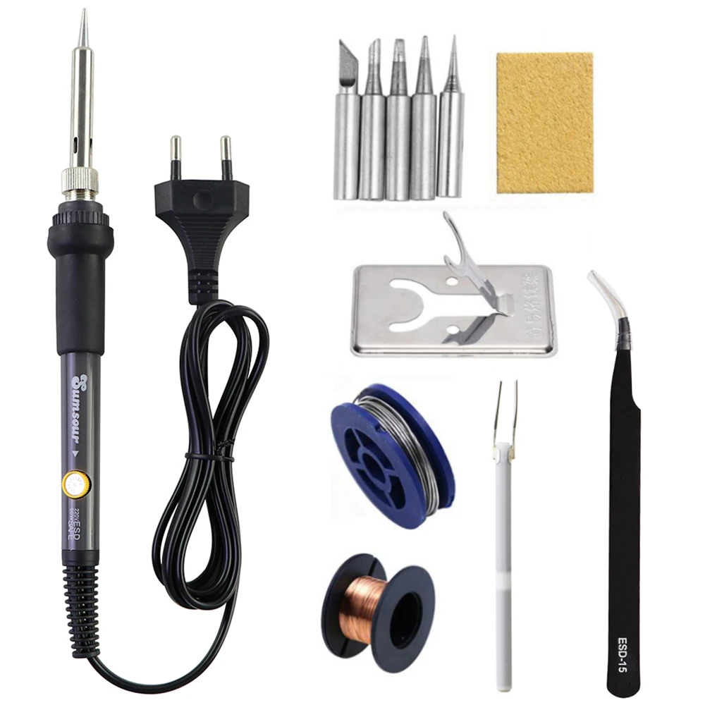 Electric Soldering Iron 60W/80W Digital Display Adjustable Temperature Welding Set Repair Tool Electric Soldering Pen
