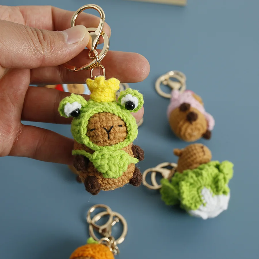 Llaveros De Capibara – Pack De 6 Diseños Divertidos, Resina Suave, Ideal Para Regalo O Para Decorar Mochilas