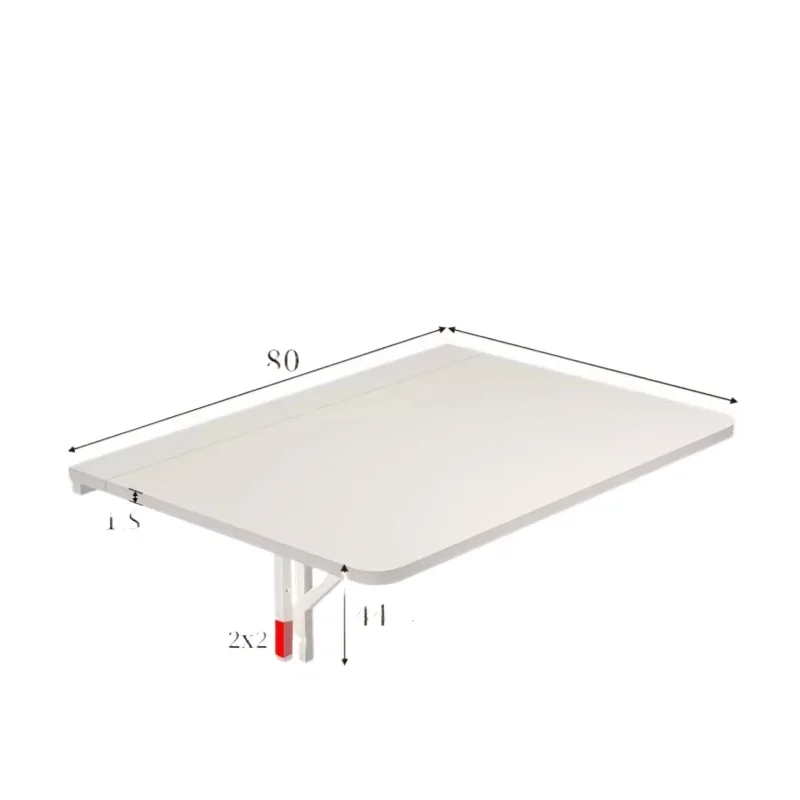 Space-saving Wall-mounted Folding Computer Desk Multi-functional Wall Storage Rack Small Family Kitchen Living Room Dining Table