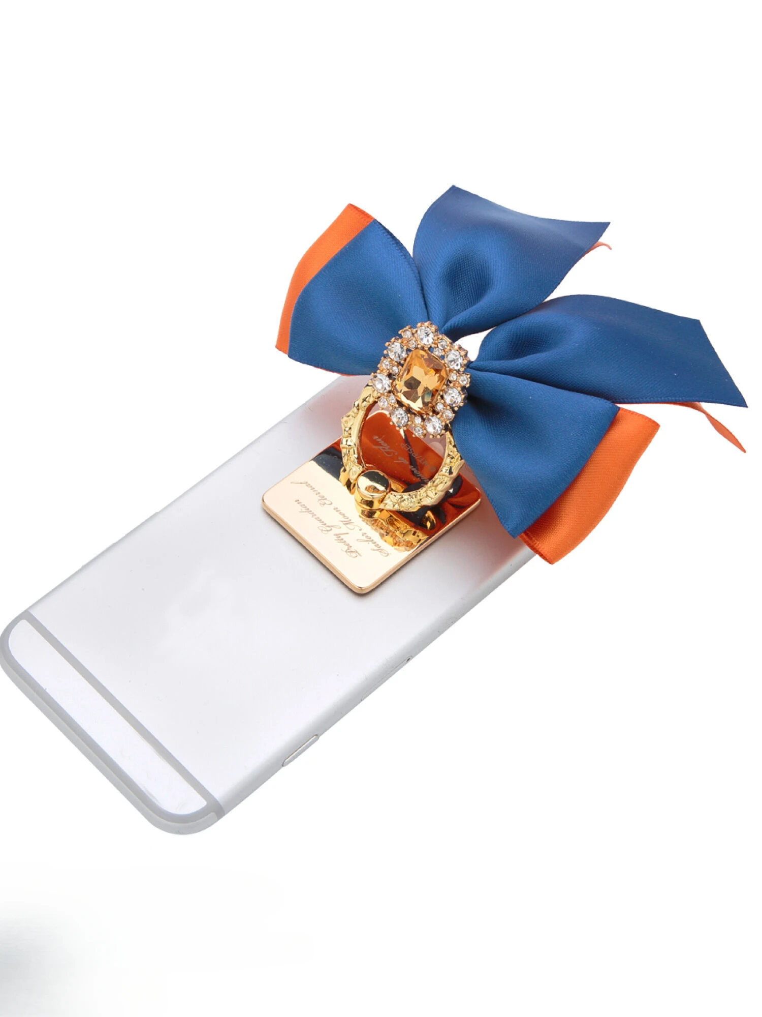 Japanese Style Sweet Cute Women's Phone Stand Ring Autumn Winter New Fashion All-Match Diamonds Mobile Phone Finger Grip Bracket