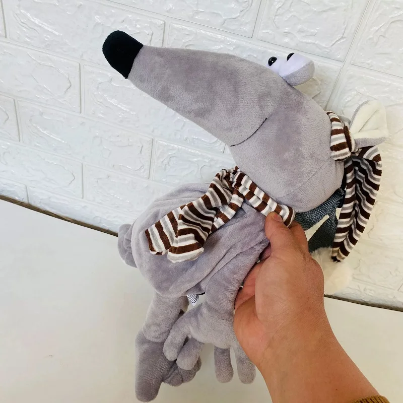 Lovely Gray Mouse Backpack Long Nose Rat Hat Scarf Animal  display picture 1