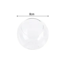8/10/12/15CM Clear Glass Ball Vase Micro Landscape Succulent Plant Terrarium Container Flower Pots Home Decor Vase Decoration - Image 5