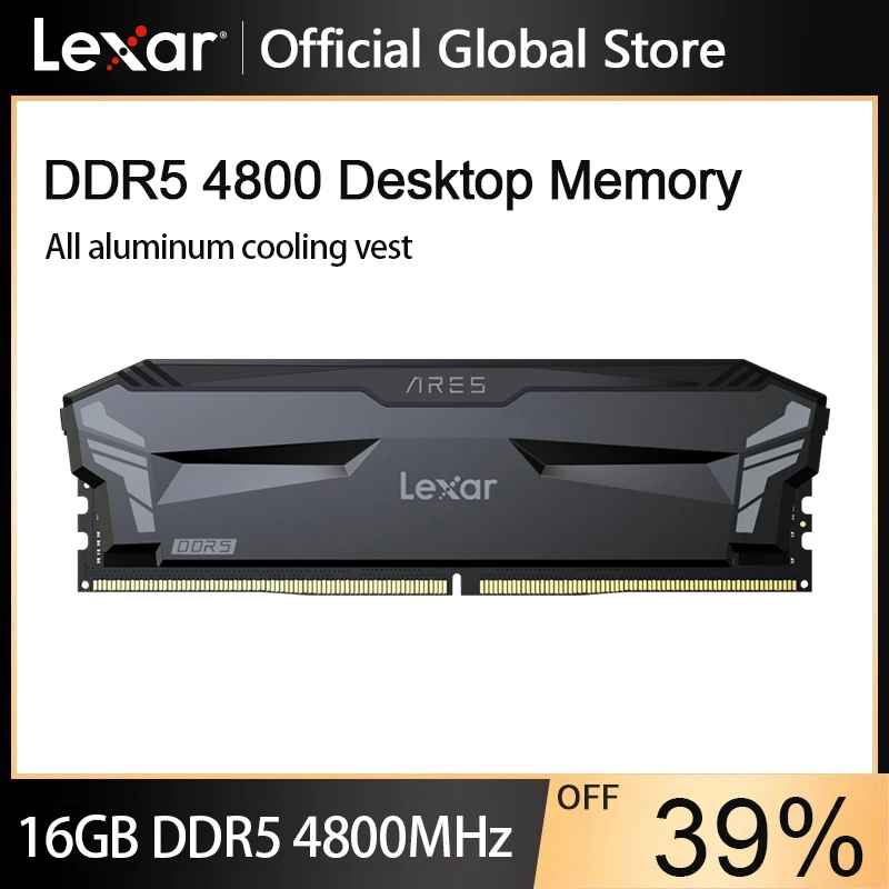 Lexar Ram Memory DDR5 16GB 4800mhz Memoria ddr5 Heat sink UDIMM Dual Channel for Motherboard Intel AMD Desktop |